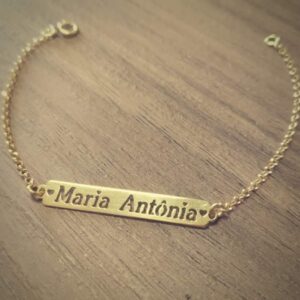 Pulseira Melindrosa Bebê Nome Composto